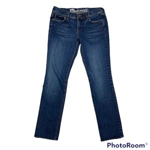 Madewell Rail Straight Blue Jeans size 27x32